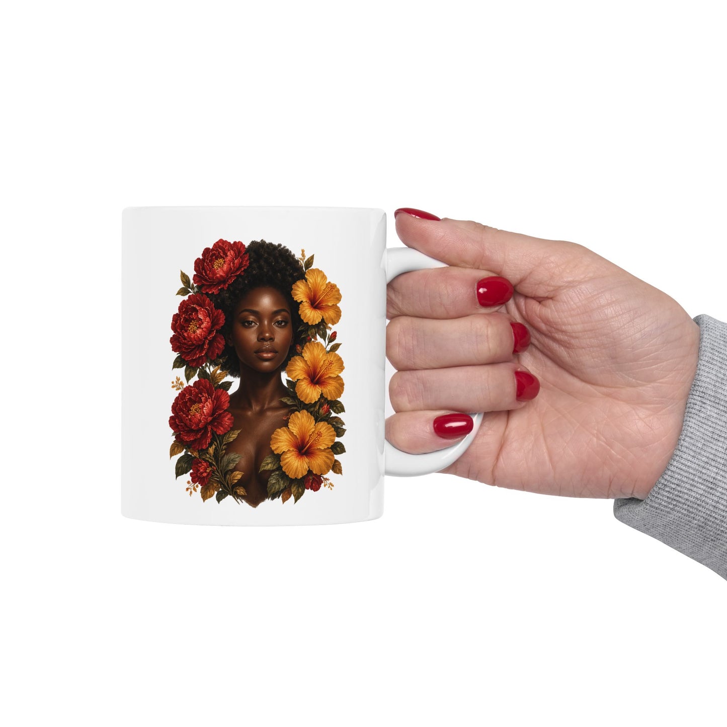 Autumn Floral Ceramic Mug