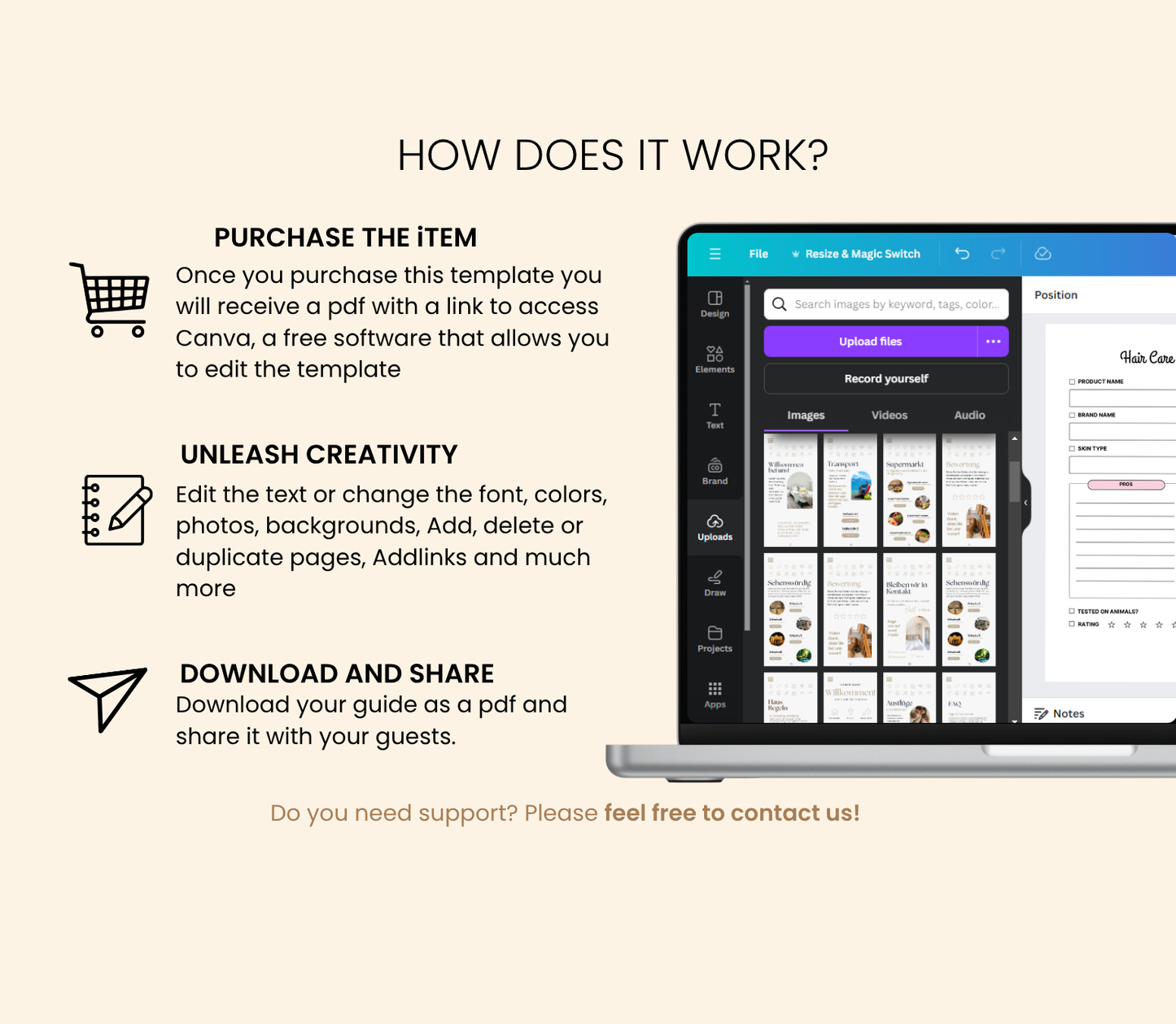 4C Hair Care Planner | Editable Canva Natural Hair Care Routine Tracker - Grown Black Glorious