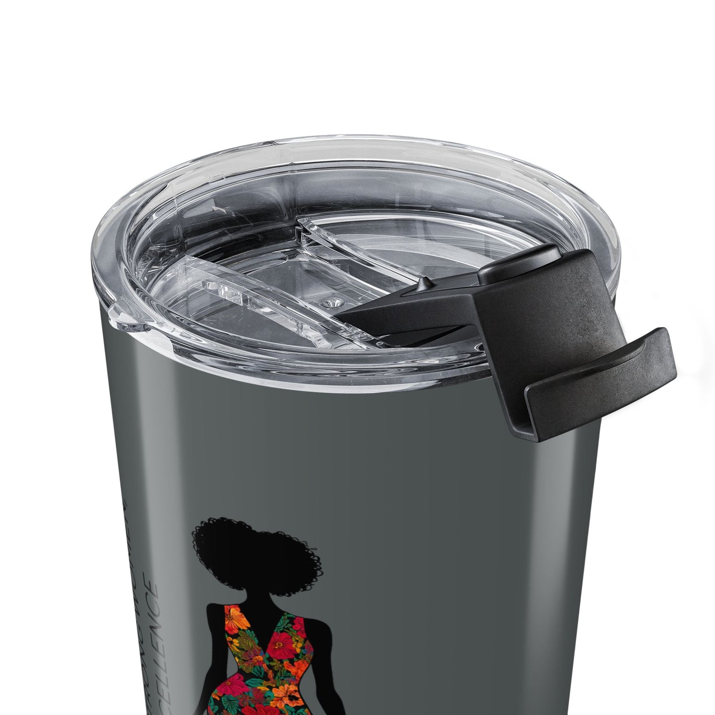 Black Excellence 20oz Insulated Stainless Steel Tumbler – GreyFinish
