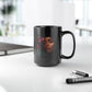 15oz Black Mug - Floral Portrait Art Coffee Cup