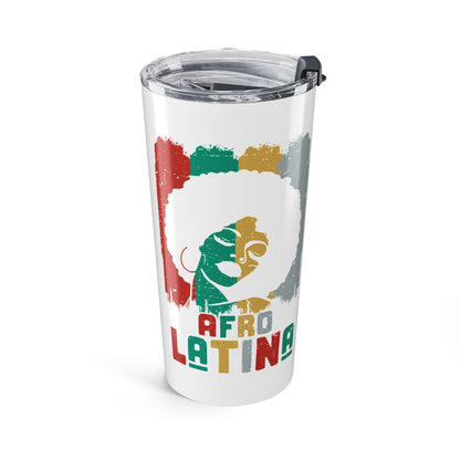 Afro Latina 20oz Stainless Steel Black Woman Tumbler – Insulated Cultural Pride Travel Mug