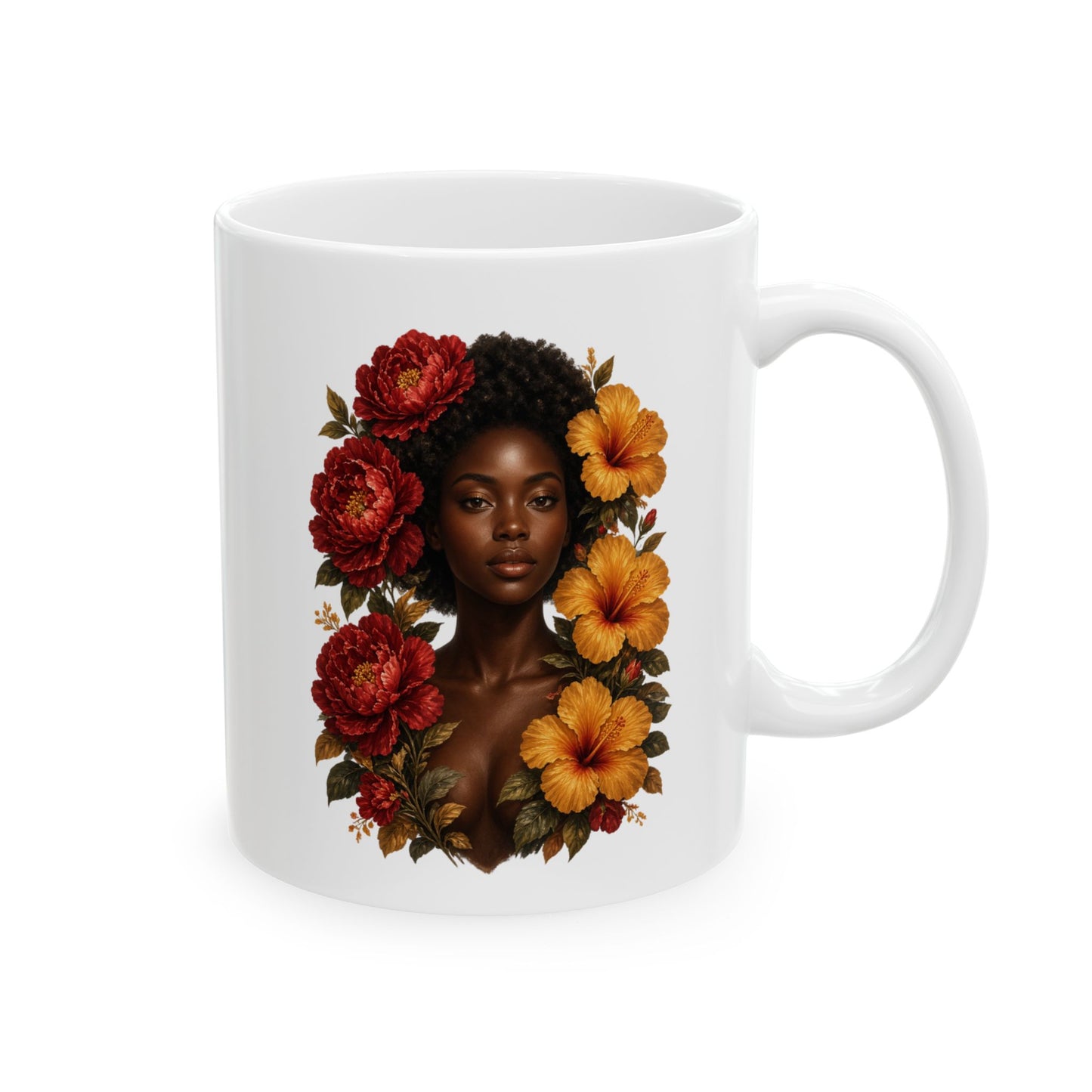 Autumn Floral Ceramic Mug