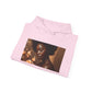 Afrocentric Art Hoodie for Black Women – Warm Floral Portrait Sweatshirt