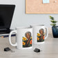 Floral Sunflower Ceramic Mug