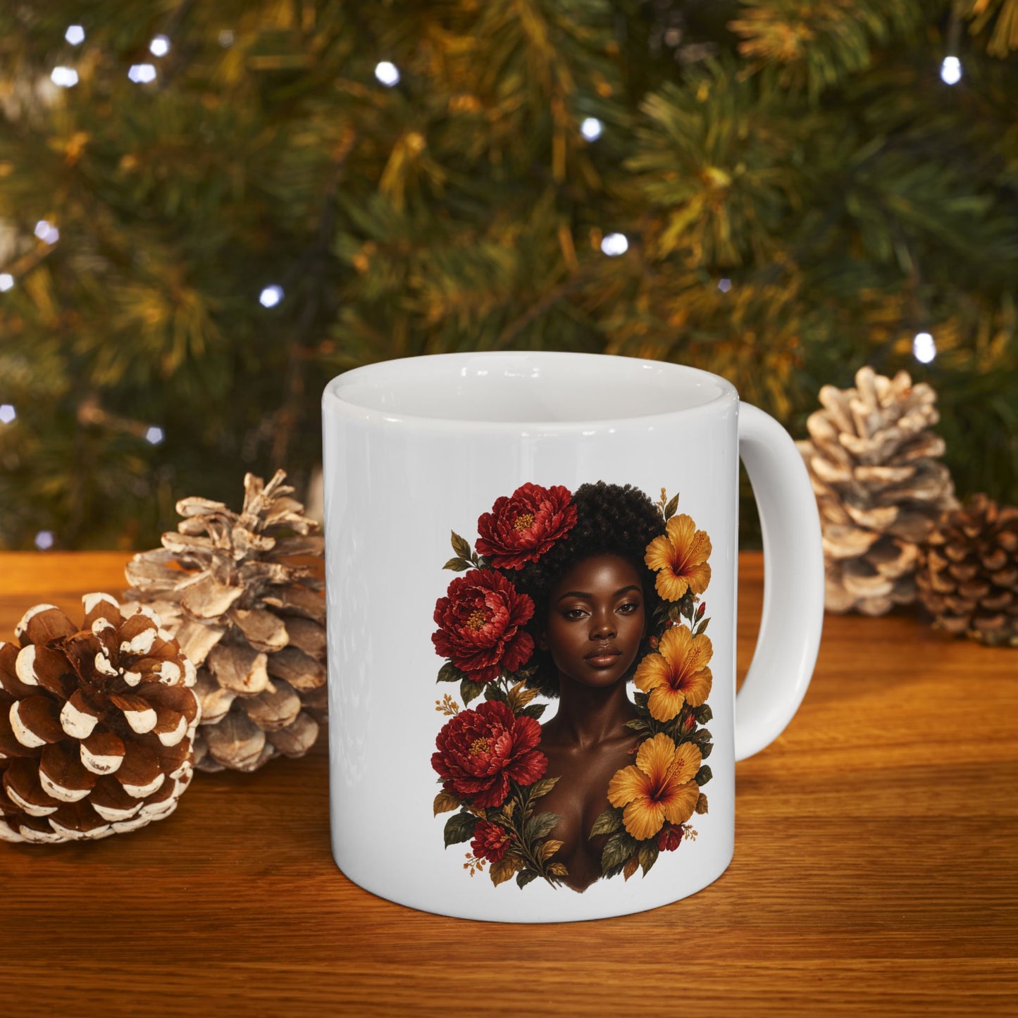 Autumn Floral Ceramic Mug