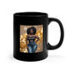 Black Coffee Mug 11oz – Bold Black Woman Photo Art Cup