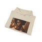 Afrocentric Art Hoodie for Black Women – Warm Floral Portrait Sweatshirt