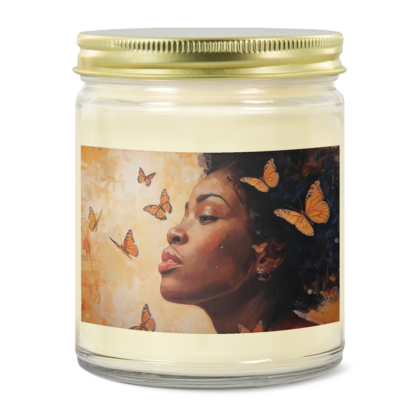 9oz Monarch Muse Hand-Poured Soy Candle Grown Black Glorious