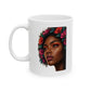 Floral Ceramic Mug - Black & Beautiful 11 oz.