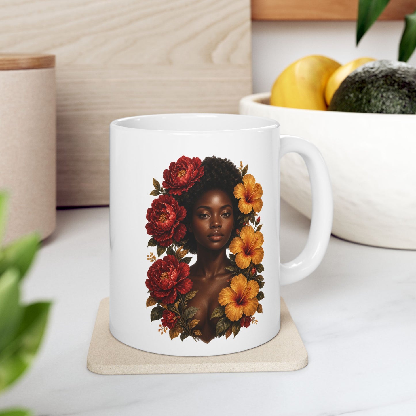 Autumn Floral Ceramic Mug