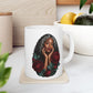 Floral Ceramic Mug - 11 oz