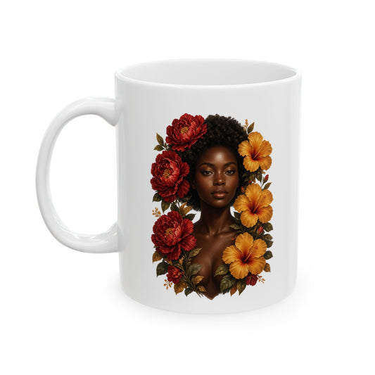Autumn Floral Ceramic Mug