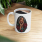 Floral Ceramic Mug - 11 oz
