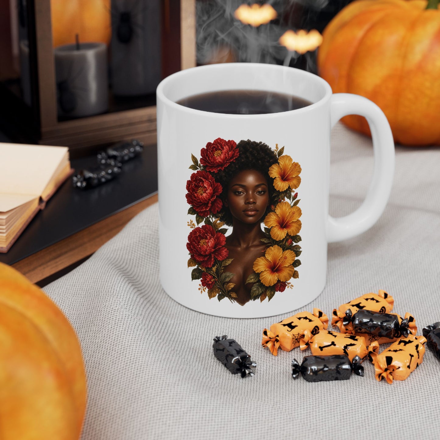 Autumn Floral Ceramic Mug