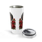 20oz Floral Tumbler with Red and Yellow Flower Design