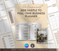 Side Hustle to Full-Time Business Planner | Editable Canva Entrepreneur Digital Planner - Grown Black Glorious