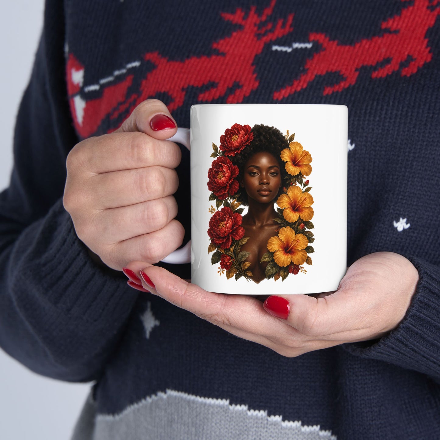 Autumn Floral Ceramic Mug
