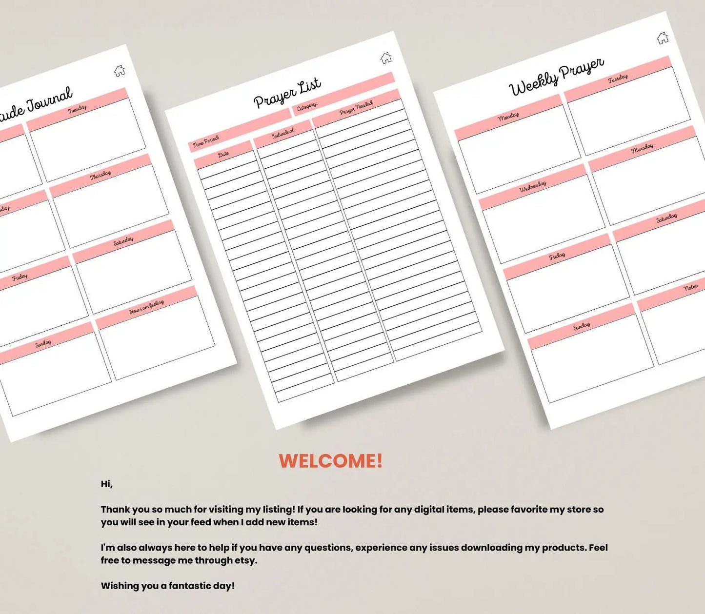 Digital Prayer Journal for Women: Christian Devotional Planner (Printable PDF) Grown Black Glorious