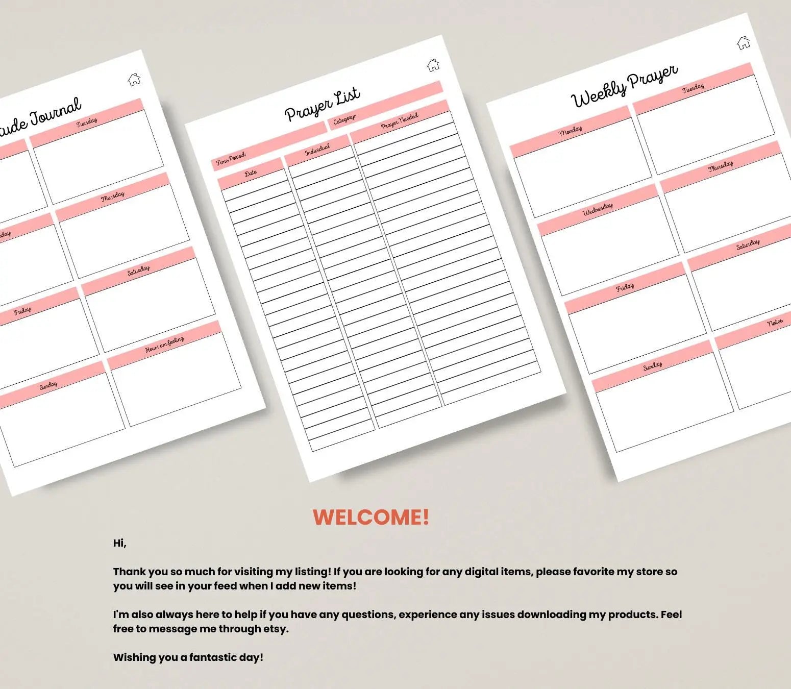 Digital Prayer Journal for Women: Christian Devotional Planner (Printable PDF) Grown Black Glorious