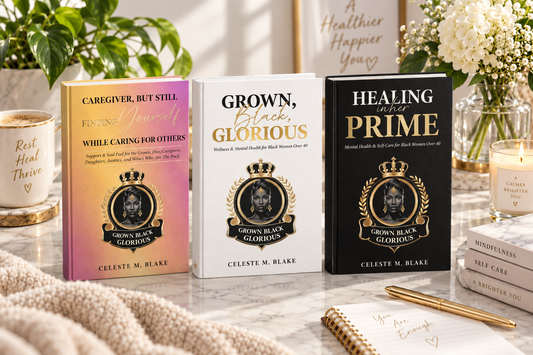 3 ebook self care journal bundle for black women over 40 from Celeste M. Blake.