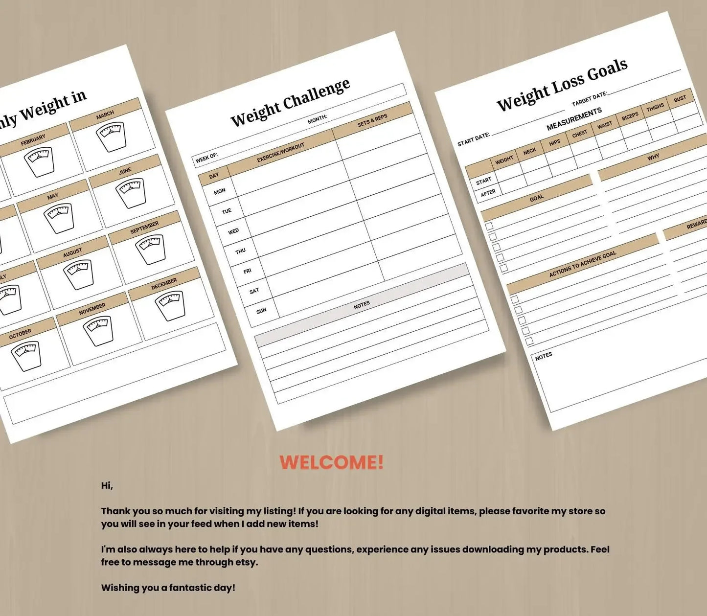Fitness and Weight Loss Planner for Black Women | Workout Tracker, Meal Planner for Nubian Queen, Printable PDF for Weight Loss & Wellness Ma boutique