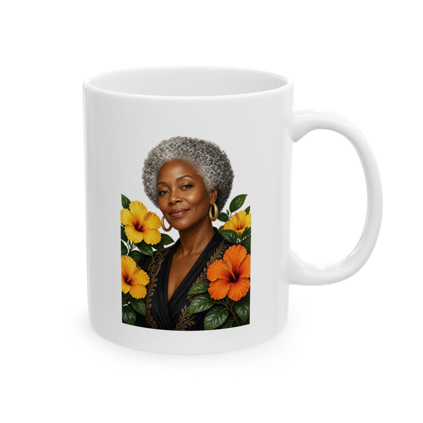 Floral Sunflower Ceramic Mug