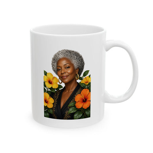 Floral Sunflower Ceramic Mug
