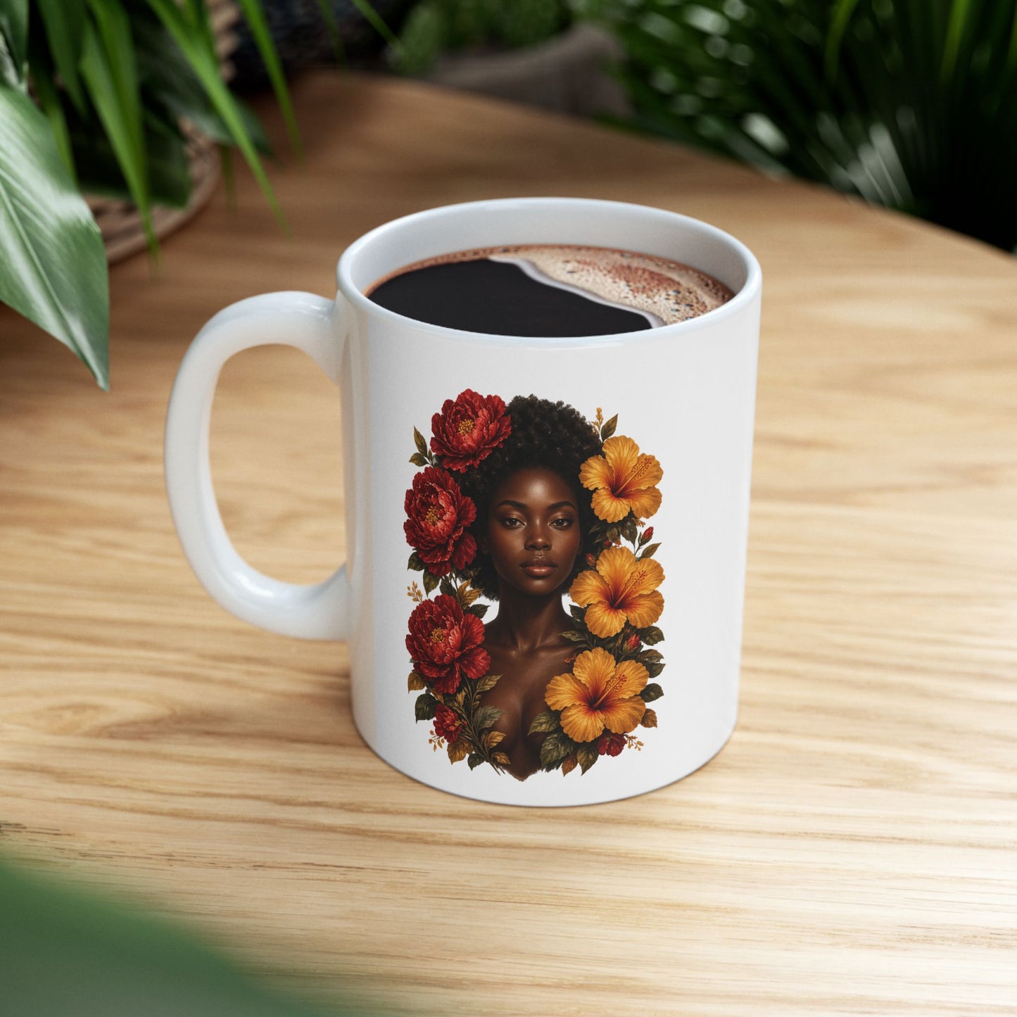 Autumn Floral Ceramic Mug