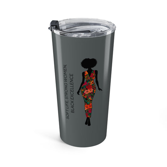Black Excellence 20oz Insulated Stainless Steel Tumbler – GreyFinish