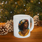 Floral Ceramic Mug - 11 oz