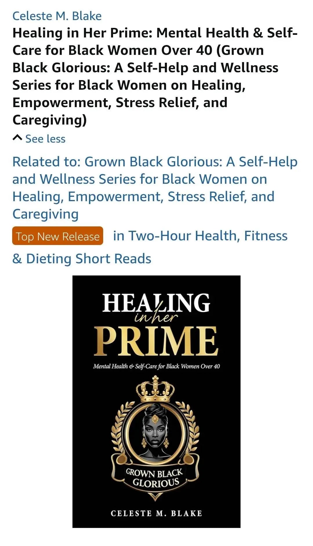 Midlife Women's Self-Care Workbook: Stress Relief, Affirmations, Journaling (PDF eBook) Grown Black Glorious