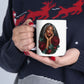 Floral Ceramic Mug - 11 oz