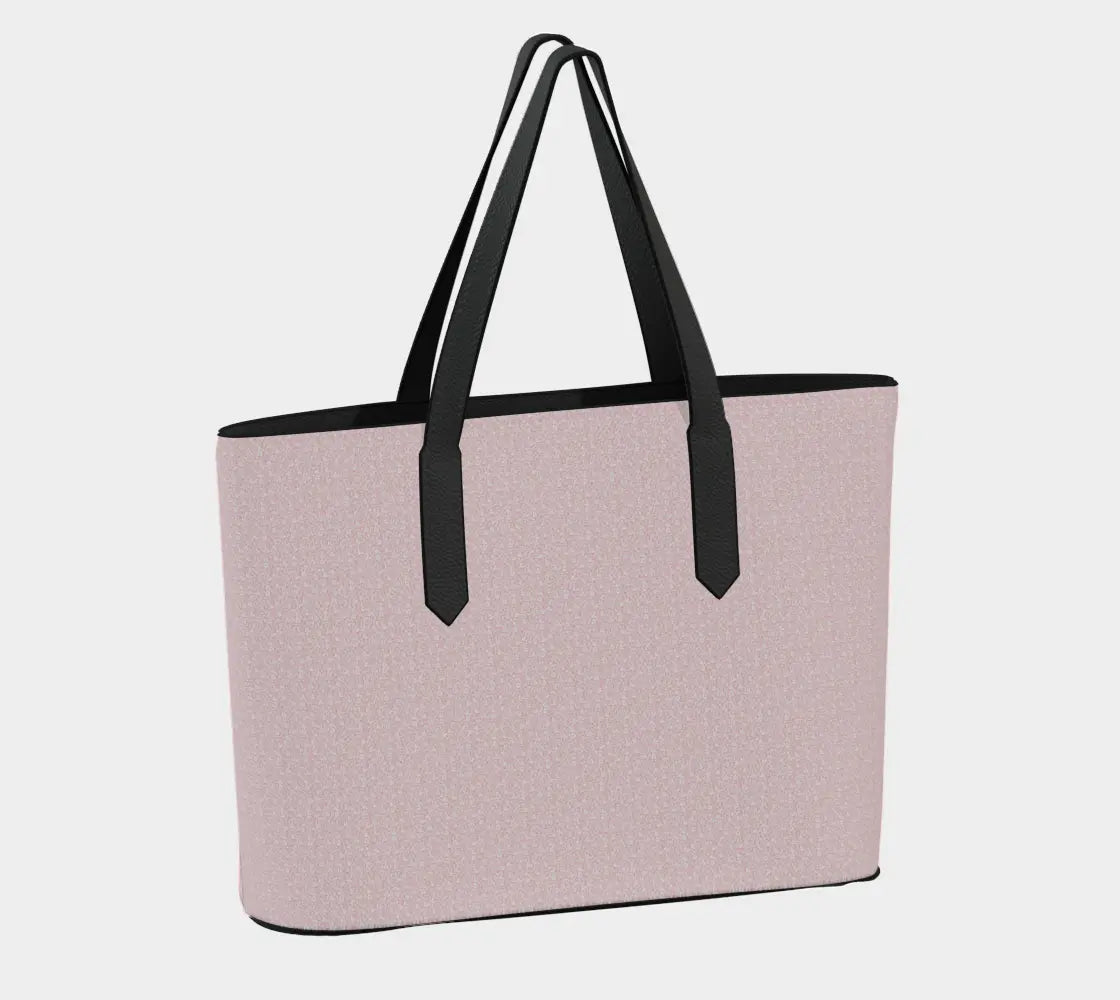 Blush Pink Vegan Leather Tote – Soft Luxury Handbag for Black Women, Minimalist Chic Purse for Everyday Grace Grown Black Glorious