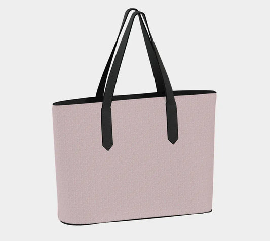 Blush Pink Vegan Leather Tote – Soft Luxury Handbag for Black Women, Minimalist Chic Purse for Everyday Grace Grown Black Glorious