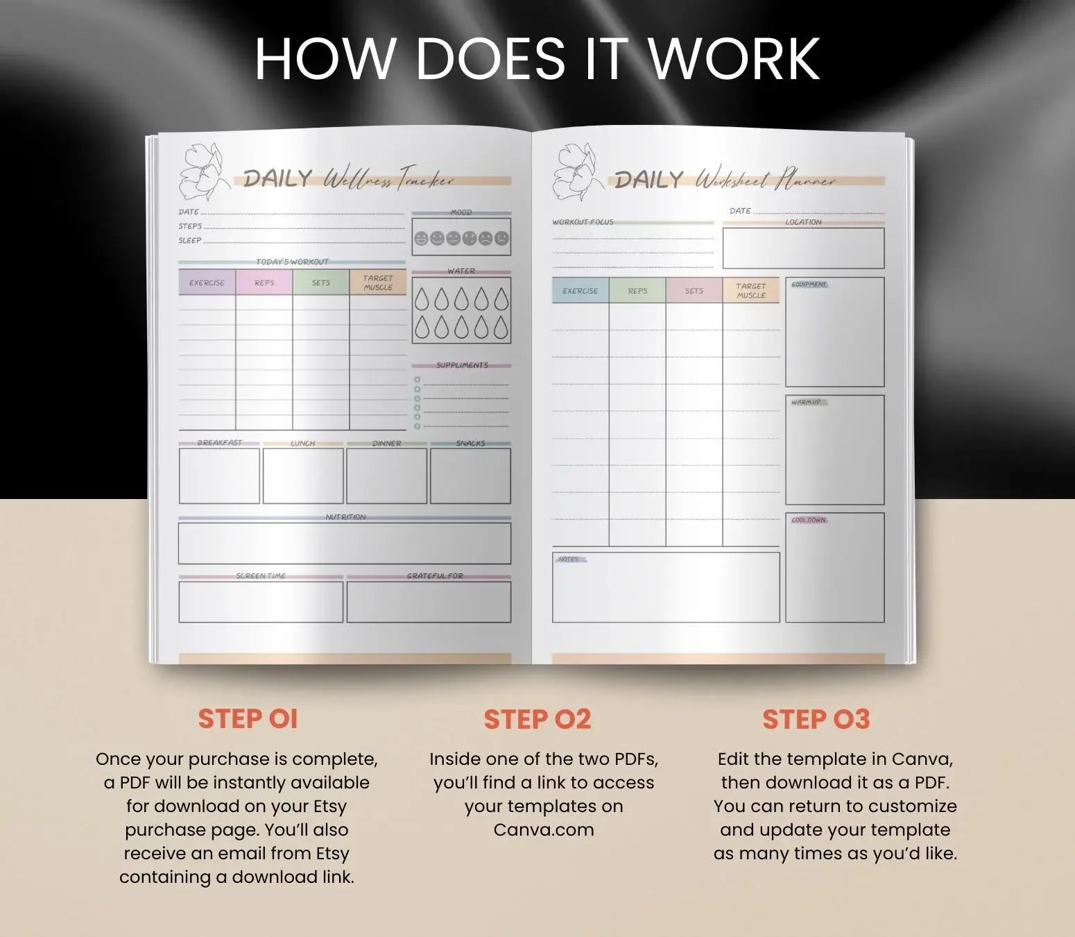 ADHD Mom Planner: Daily & Weekly Organizer (Printable/Digital Download) Grown Black Glorious