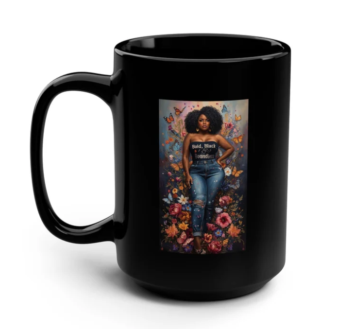 Bold, Black &amp; Boundless - Journal &amp; Mug Gift Set for Black Women