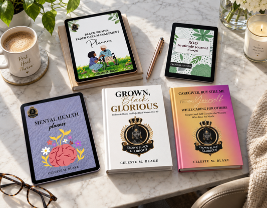 Self-Care Planner & Burnout Recovery Bundle for Black Women 40+