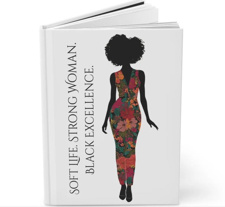 Soft Life Strong Woman - Self-Care Journal & Tumbler Gift Set for Black Women