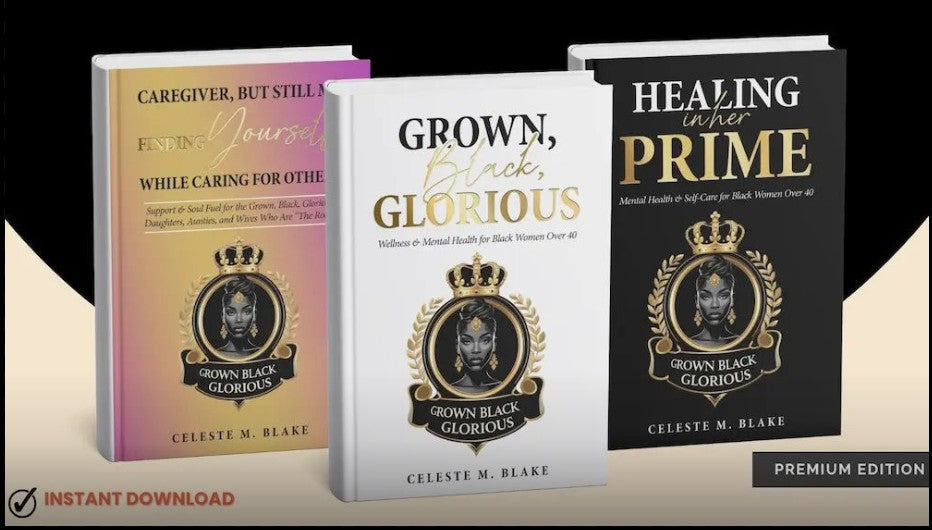 Diário Guiado - E-book de Autocuidado e Empoderamento para Mulheres Negras com Mais de 40 Anos