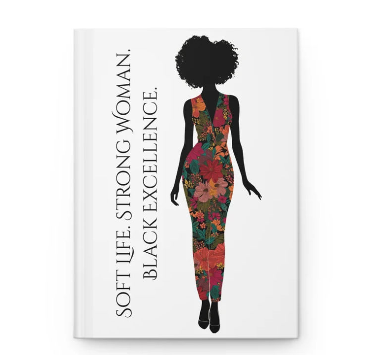 Soft Life Strong Woman - Self-Care Journal & Tumbler Gift Set for Black Women