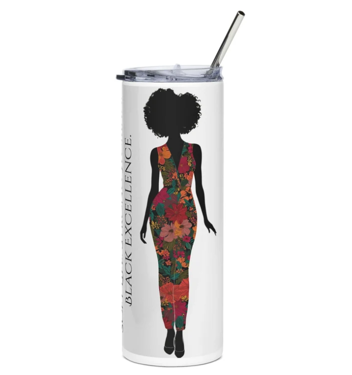 Soft Life Strong Woman - Self-Care Journal & Tumbler Gift Set for Black Women