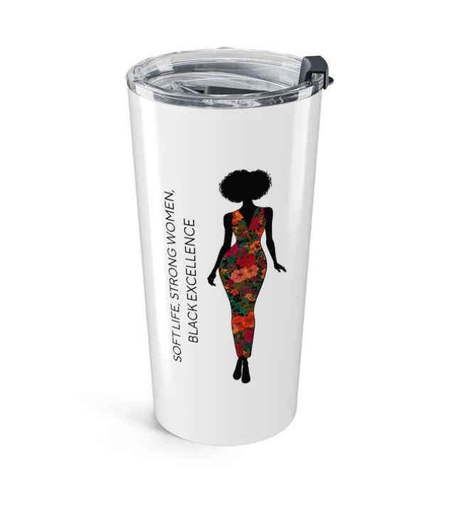 Wellness Planner Bundle for Black Women – Fitness, Nutrition, Self-Care + 20 oz Tumbler