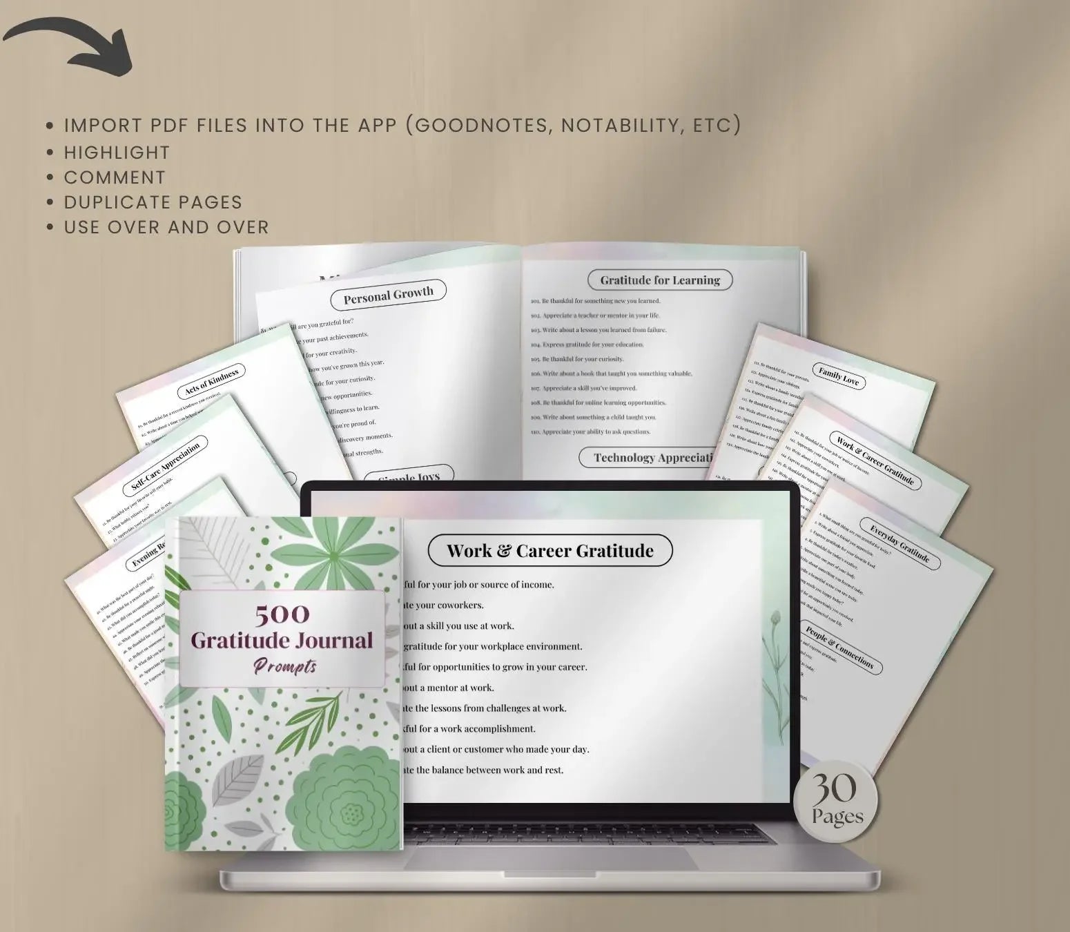 Gratitude Journal Prompts for Black Women: Daily Self-Care (Printable/Digital Download) Ma boutique