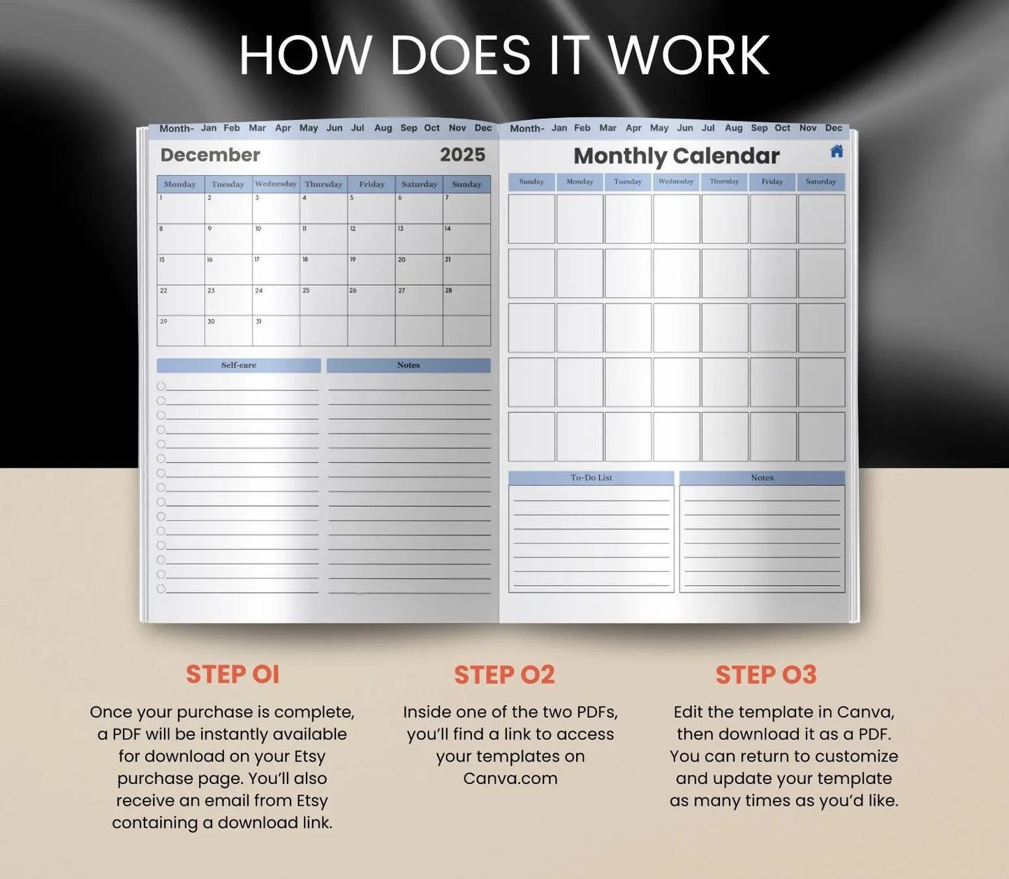 Digital Small Business Planner: Finance, Marketing & Goal Tracker (Printable PDF) Grown Black Glorious