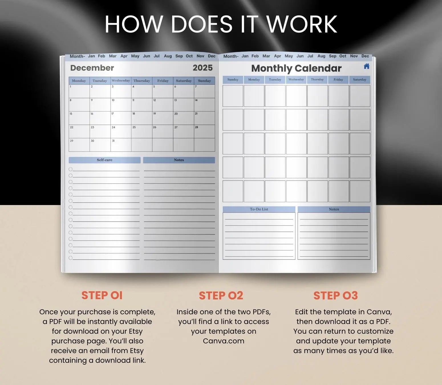 Digital Small Business Planner: Finance, Marketing & Goal Tracker (Printable PDF) Grown Black Glorious