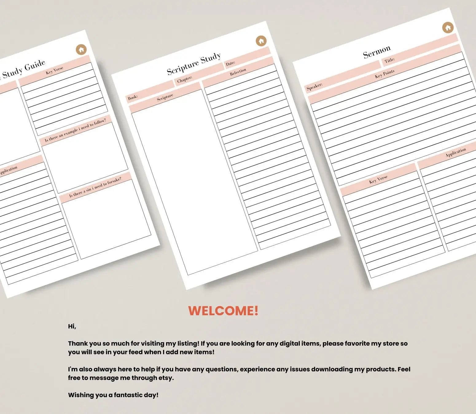 Christian Prayer Journal: Bible Study & Devotional Planner (Printable PDF) Grown Black Glorious